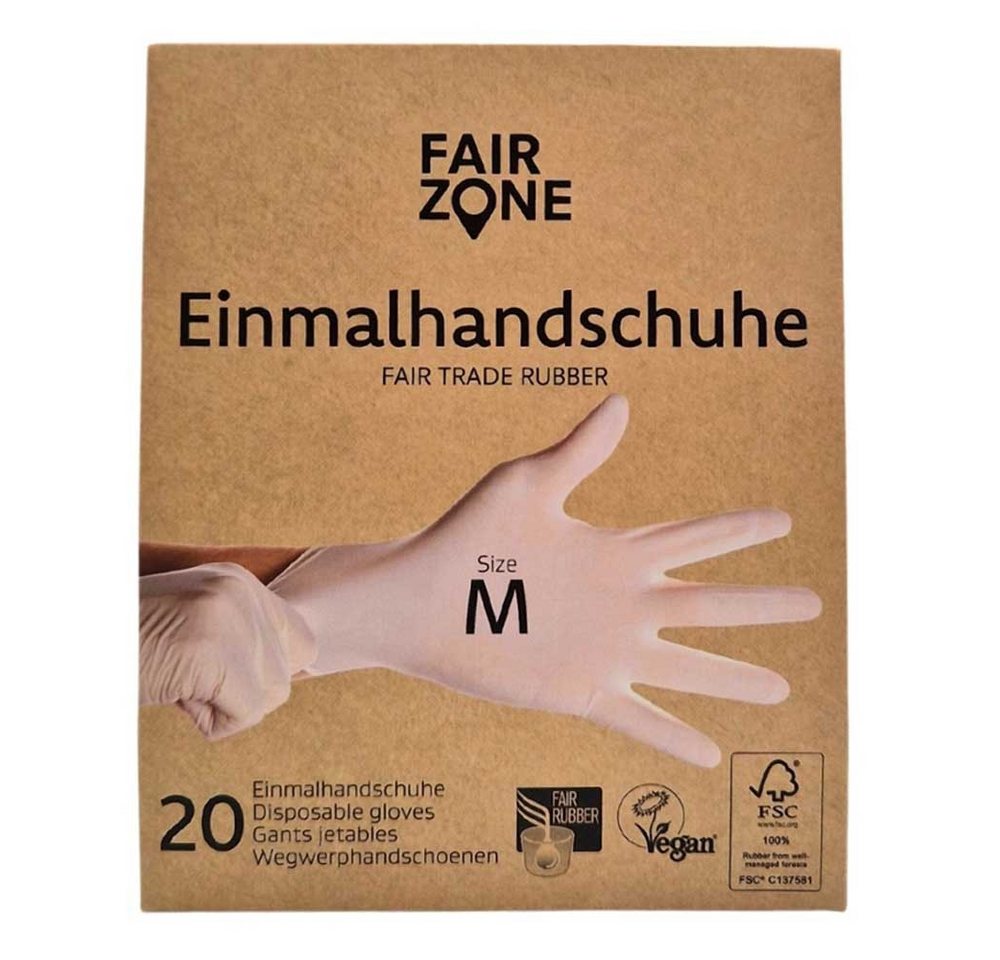 Fair Zone Einweghandschuhe Einmalhandschuhe - Größe M 20Stk. Fair Zone Einweghandschuhe Einmalhandschuhe - Größe M 20Stk. von Fair Zone