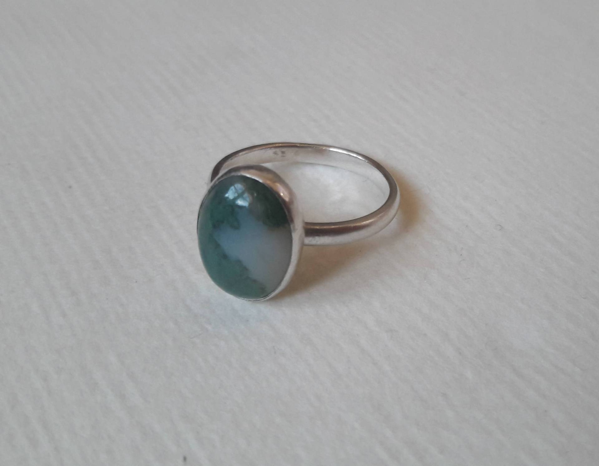 Moos-Achat-Cabochon-Ring Moos-Achat-Cabochon-Ring von FairleyDesign