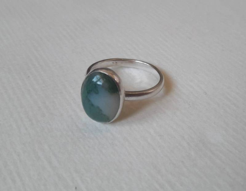 Moos-Achat-Cabochon-Ring von FairleyDesign