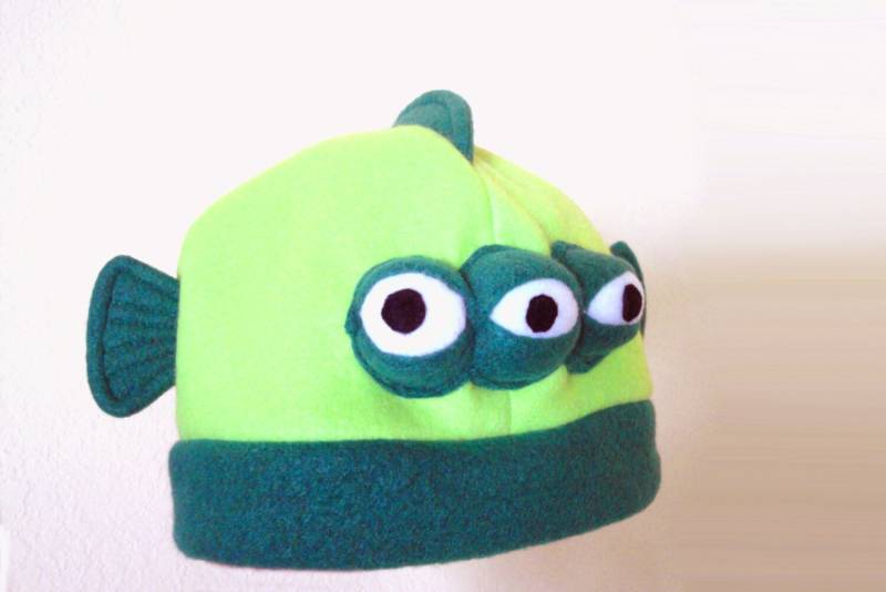 Dreiäugiger Fisch Fleecemütze - Lime Grün Neuheit Beanie Dreiäugiger Fisch Fleecemütze - Lime Grün Neuheit Beanie von FairlyEnchanted