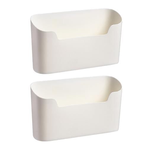 Fairnull Kompakte Wand-Aufbewahrungsbox, vielseitiger Wand-Organizer, 2 Stück, Küchenorganizer, platzsparender Behälter, Zuhause, Weiß Fairnull Kompakte Wand-Aufbewahrungsbox, vielseitiger Wand-Organizer, 2 Stück, Küchenorganizer, platzsparender Behälter, Zuhause, Weiß von Fairnull