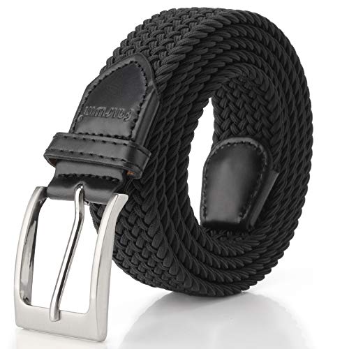 Fairwin Gürtel Herren Schwarz, Gürtel Damen Schwarz, Elastischer Gürtel Damen Herren, Gürtel Elastisch Herren Damen, Stretch Gürtel Herren Damen Breite 3.3cm (Schwarz, Länge 115cm) Fairwin Gürtel Herren Schwarz, Gürtel Damen Schwarz, Elastischer Gürtel Damen Herren, Gürtel Elastisch Herren Damen, Stretch Gürtel Herren Damen Breite 3.3cm (Schwarz, Länge 115cm) von Fairwin