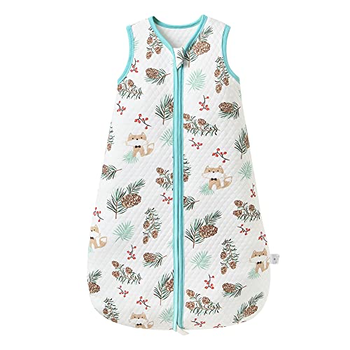 Baby Schlafsack 1.0 Tog 100% Baumwolle Ganzjahres Schlafsack Babyschlafsack Kinder, 1.0 Tog für Jungen und Mädchen 84CM/Baby Höhe 90-100cm von Fairy Baby