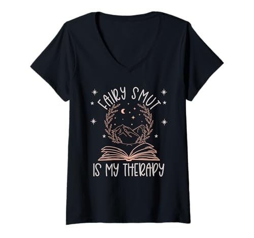 Damen Liebesbücher Fairy Smut Spicy Ich lese Immer noch Feengeschichten T-Shirt mit V-Ausschnitt Damen Liebesbücher Fairy Smut Spicy Ich lese Immer noch Feengeschichten T-Shirt mit V-Ausschnitt von Fairy Smutt Gifts For Women
