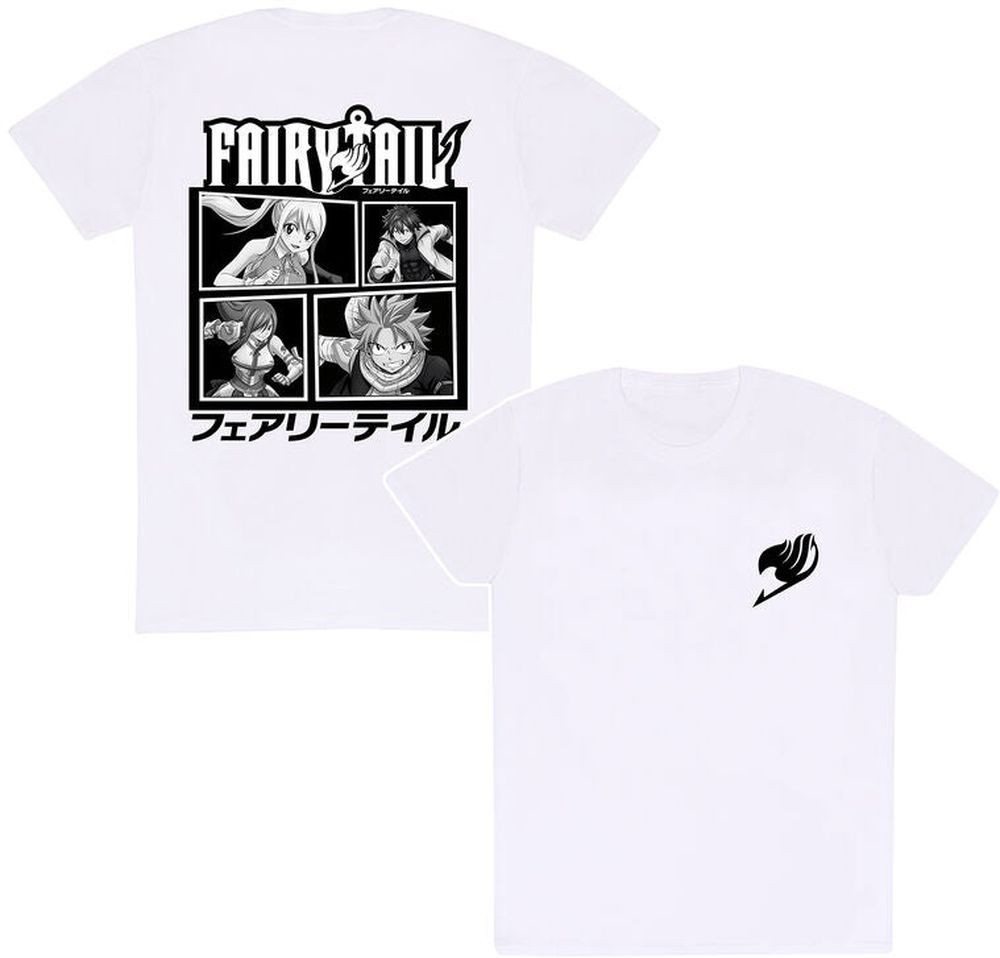 Fairy Tail T-Shirt Logo & BW Characters T-Shirt Fairy Tail T-Shirt Logo & BW Characters T-Shirt von Fairy Tail