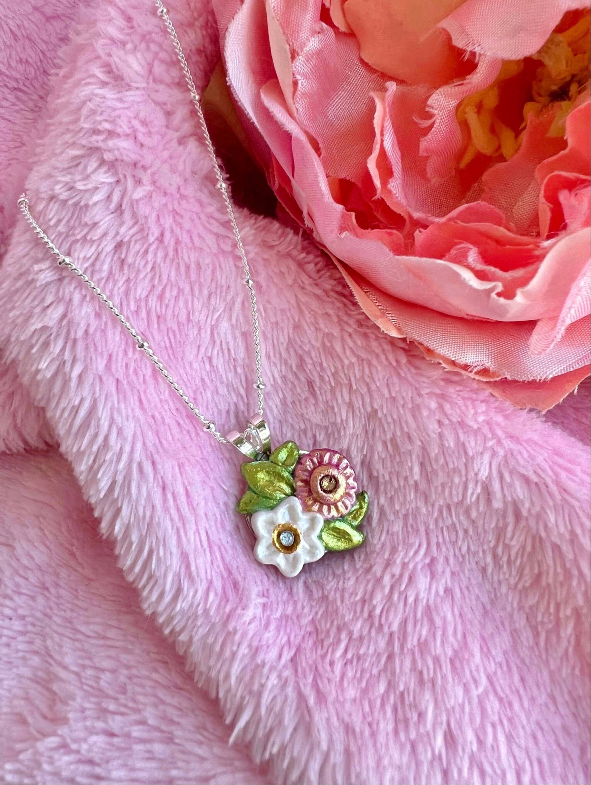 Geburts-Blumen-Kundengerechte Halskette | Geburtsmonat Anhänger Blumen Geburts-Blumen-Kundengerechte Halskette | Geburtsmonat Anhänger Blumen von FairyBlossomShop