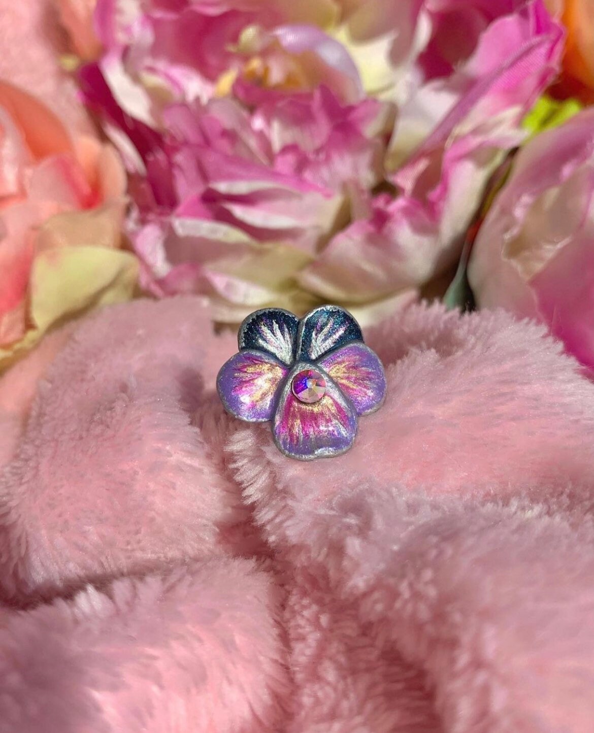 stiefmütterchen Ring | -Veilchen Johnny Jump Up Blume Blumen Verstellbarer stiefmütterchen Ring | -Veilchen Johnny Jump Up Blume Blumen Verstellbarer von FairyBlossomShop