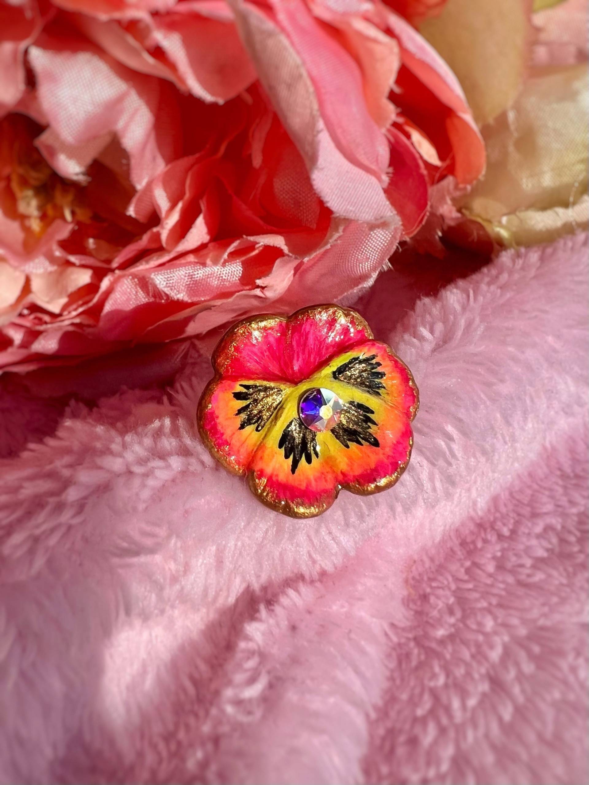 stiefmütterchen Ring | -Veilchen Johnny Jump Up Blume Blumen Verstellbarer stiefmütterchen Ring | -Veilchen Johnny Jump Up Blume Blumen Verstellbarer von FairyBlossomShop