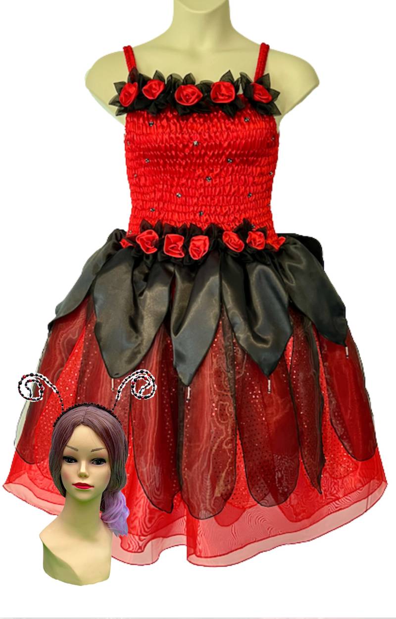 Marienkäfer Kostüm Erwachsene Damen Kleid Größe 1 von FairyDanceCostumes