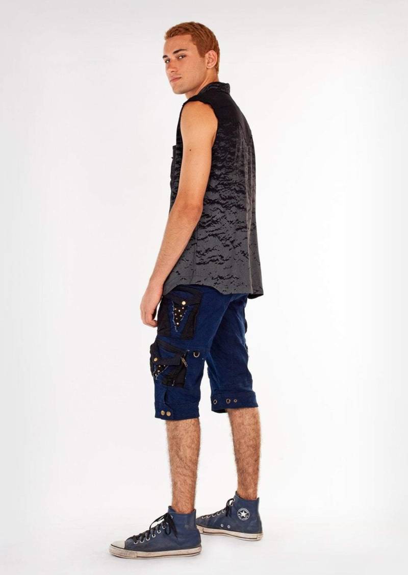 Cargo Herren Hose - Festival Shorts Männer Custom Rave Burning Man Punk Steampunk Kurze von FairyFlossTribe