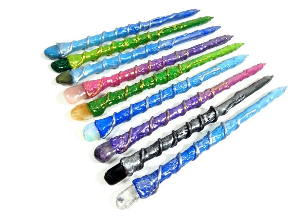 1 Kristallstab Amethyst Malachit Kristall Quarts Citrin Zauberstab Warlock Wand Edelstein Fee Wicca 1 Kristallstab Amethyst Malachit Kristall Quarts Citrin Zauberstab Warlock Wand Edelstein Fee Wicca von FairyMeShop
