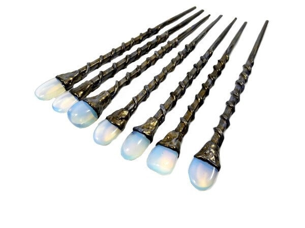1 Mondstein Zauberstab Opalit Schwarz Gold Edelstein Fee Wicca 1 Mondstein Zauberstab Opalit Schwarz Gold Edelstein Fee Wicca von FairyMeShop