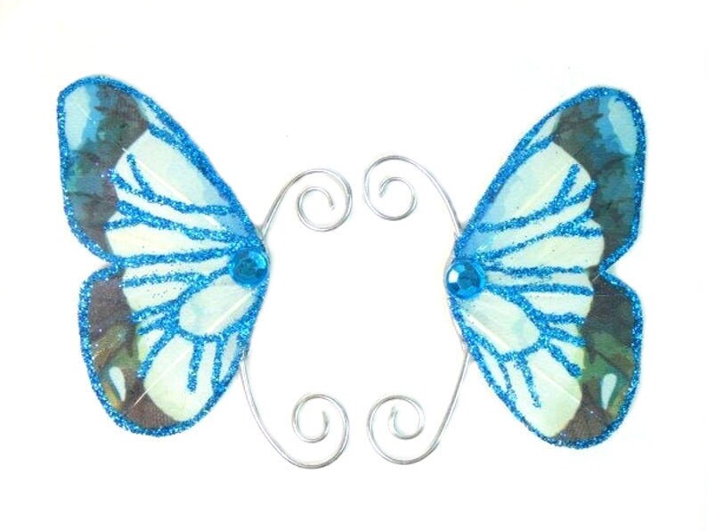 Blau Silber Fee Ohr Manschetten Ohrflügel Flügel Earwings Feen Ohren Kostüm Blau Silber Fee Ohr Manschetten Ohrflügel Flügel Earwings Feen Ohren Kostüm von FairyMeShop