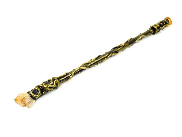 Citrin Zauberstab 10, 6 Zoll Schwarz Gold Warlock Wand Edelstein Fee Wicca Zepter Citrin Zauberstab 10, 6 Zoll Schwarz Gold Warlock Wand Edelstein Fee Wicca Zepter von FairyMeShop
