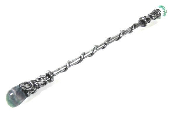 Fluorit Zauberstab 30 cm Silber Hexenstab Zauberstein Zepter Fluorit Zauberstab 30 cm Silber Hexenstab Zauberstein Zepter von FairyMeShop