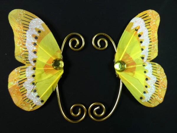 Gelb Gold Fee Ohrmanschetten Earwings Ohrflügel Feenflügel Schmetterling Flügel Kostüm Cosplay Gelb Gold Fee Ohrmanschetten Earwings Ohrflügel Feenflügel Schmetterling Flügel Kostüm Cosplay von FairyMeShop