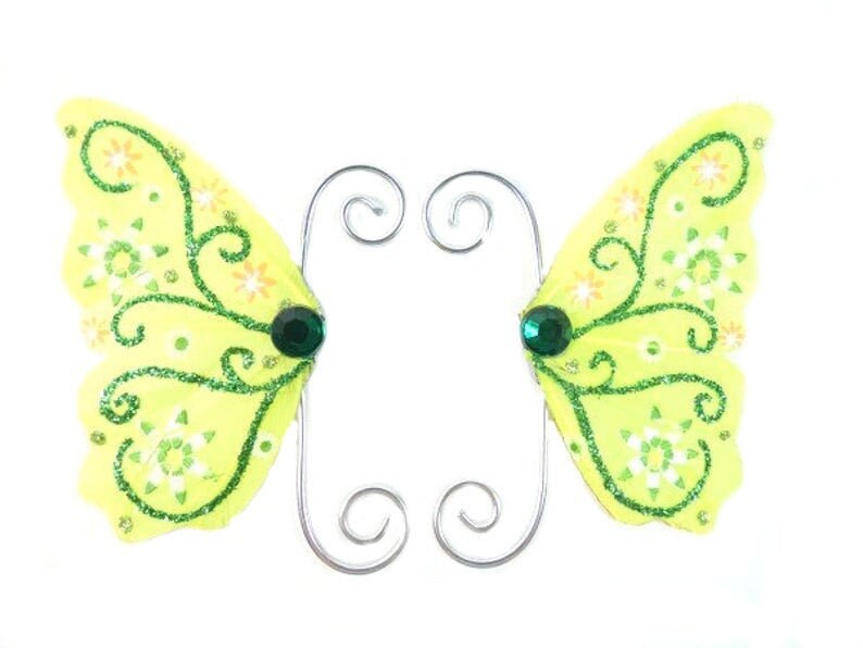 Grün Silber Fee Ohrmanschetten Earwings Ohrflügel Feenflügel Schmetterling Flügel Kostüm Cosplay Orange Gold Grün Silber Fee Ohrmanschetten Earwings Ohrflügel Feenflügel Schmetterling Flügel Kostüm Cosplay Orange Gold von FairyMeShop