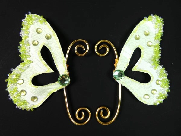 Grüne Fee Ohrmanschetten Ohrflügel Schmetterling Flügel Kostüm Cosplay Glitzer Grüne Fee Ohrmanschetten Ohrflügel Schmetterling Flügel Kostüm Cosplay Glitzer von FairyMeShop