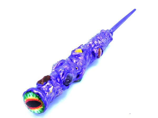 Lila Drachenstab Metallic Zauberstab Fee Drachen Edelstein Lila Drachenstab Metallic Zauberstab Fee Drachen Edelstein von FairyMeShop