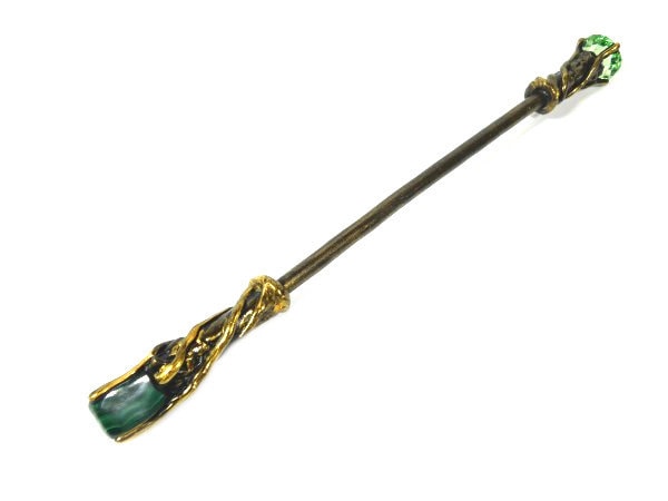 Malachit Zauberstab Schwarzgold Hexenmeister Edelstein Wicca Malachit Zauberstab Schwarzgold Hexenmeister Edelstein Wicca von FairyMeShop