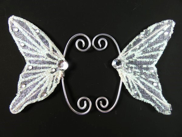 Weiße Feenflügel Ohrflügel Ohrschmeichler Schmetterlingsflügel Kostümflügel Weiße Glitzer Earwings Cosplay Weiße Feenflügel Ohrflügel Ohrschmeichler Schmetterlingsflügel Kostümflügel Weiße Glitzer Earwings Cosplay von FairyMeShop