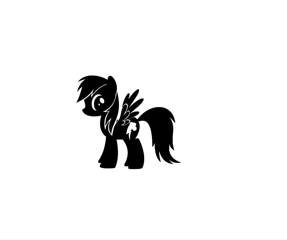Pony Heat Transfer Decal Aufbügelbare Vinylverzierung von FairyTaleDes