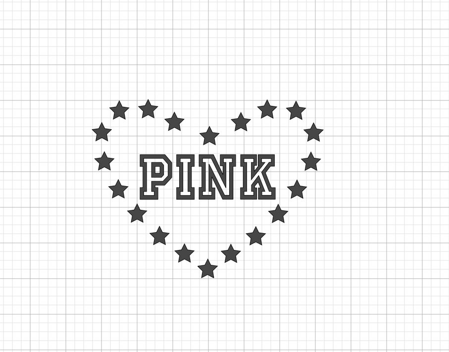 Vs Star Border V Pink - Aufbügelbarer Vinyl-Aufkleber Vs Star Border V Pink - Aufbügelbarer Vinyl-Aufkleber von FairyTaleDes