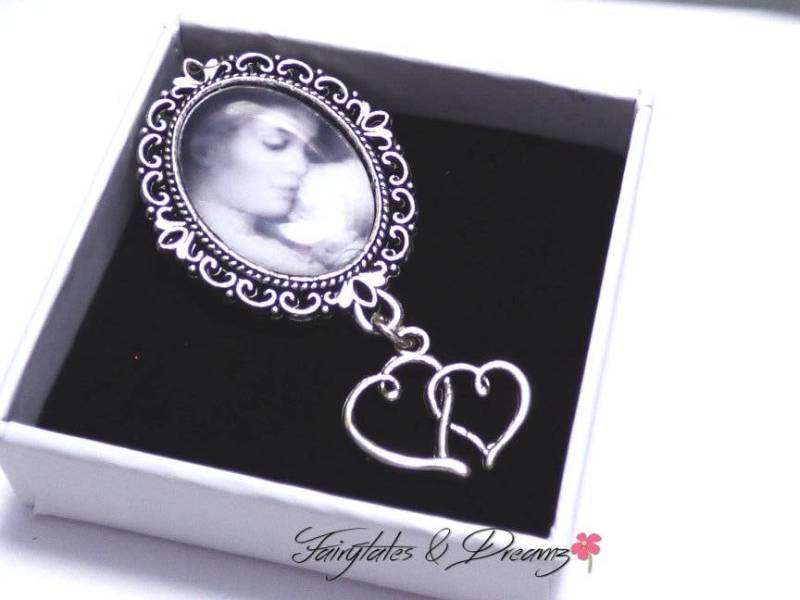 Erinnerungsfotobrosche Mit Ihrem Persönlichen Foto, Erinnerungsbrosche, Fotoschmuck, 18 X 25 Mm Foto von FairyTalesandDreamz