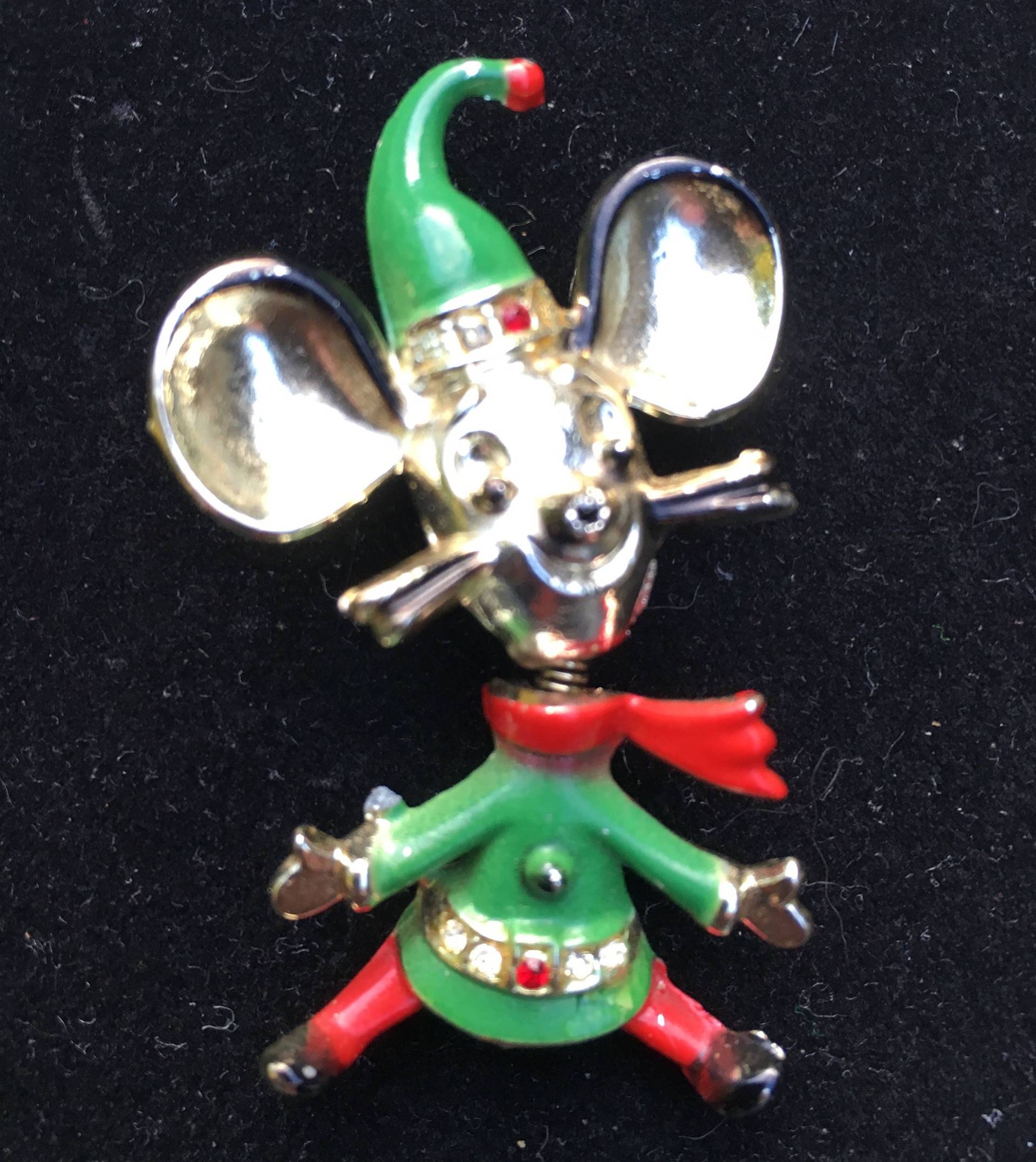 Bj Brosche, Maus Weihnachtsmaus Bj Brosche, Maus Weihnachtsmaus von FairyTreasureStones