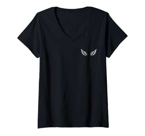 Damen Heaven is My Home Christliche Engelsflügel Glaube Design T-Shirt mit V-Ausschnitt Damen Heaven is My Home Christliche Engelsflügel Glaube Design T-Shirt mit V-Ausschnitt von Faith Based Gifts of God