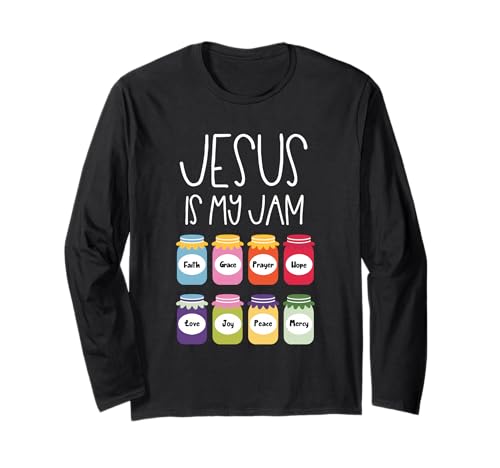 Jesus is My Jam Christian Damen Shirt - Glaube Kreuz Bibel Langarmshirt Jesus is My Jam Christian Damen Shirt - Glaube Kreuz Bibel Langarmshirt von Faith Cross Bible Vibes