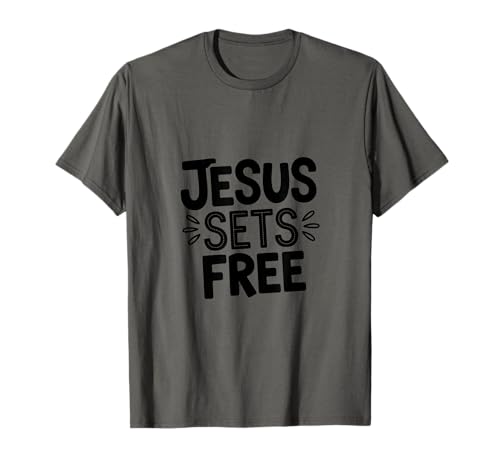 Jesus setzt freien christlichen Glauben für Männer, Frauen, Kinder T-Shirt Jesus setzt freien christlichen Glauben für Männer, Frauen, Kinder T-Shirt von Faith Freedom Apparel