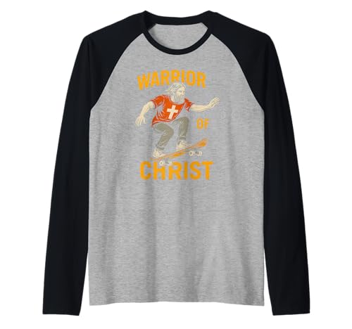 Christian Fitness Warrior of Christ Cool Herren Faith Bekleidung Raglan von Faith Fueled Fitness Christian Bible Apparel
