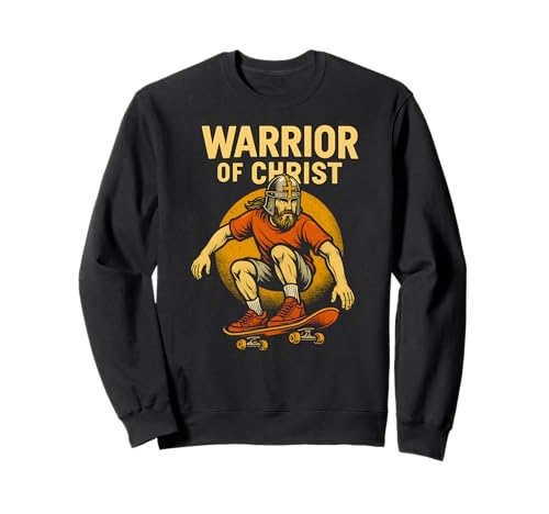Christian Fitness Warrior of Christ Cool Herren Faith Bekleidung Sweatshirt Christian Fitness Warrior of Christ Cool Herren Faith Bekleidung Sweatshirt von Faith Fueled Fitness Christian Bible Apparel