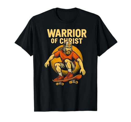 Christian Fitness Warrior of Christ Cool Herren Faith Bekleidung T-Shirt Christian Fitness Warrior of Christ Cool Herren Faith Bekleidung T-Shirt von Faith Fueled Fitness Christian Bible Apparel