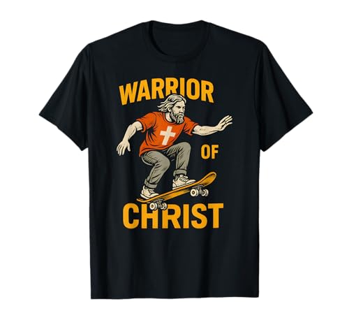 Christian Fitness Warrior of Christ Cool Herren Faith Bekleidung T-Shirt von Faith Fueled Fitness Christian Bible Apparel