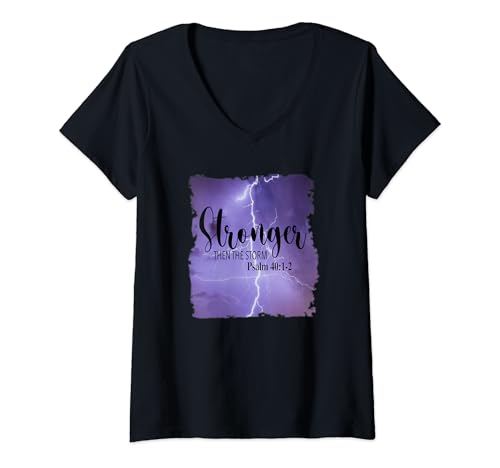 Damen Jesus Der Weg Die Wahrheit Das Leben Bibelvers (Palms 40) T-Shirt mit V-Ausschnitt von Faith In God Christian Inc.