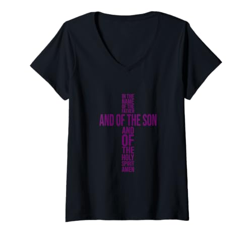 Damen In The Name of The Father – Faith and Spirituality Design T-Shirt mit V-Ausschnitt Damen In The Name of The Father – Faith and Spirituality Design T-Shirt mit V-Ausschnitt von Faith and Spirituality Design