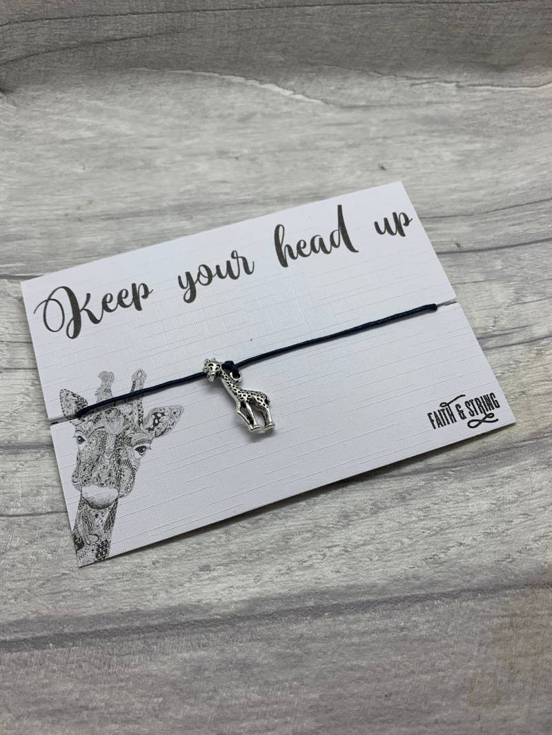Giraffe Freundschafts-Armband Silber Charm Andenken Giraffe Freundschafts-Armband Silber Charm Andenken von FaithAndString