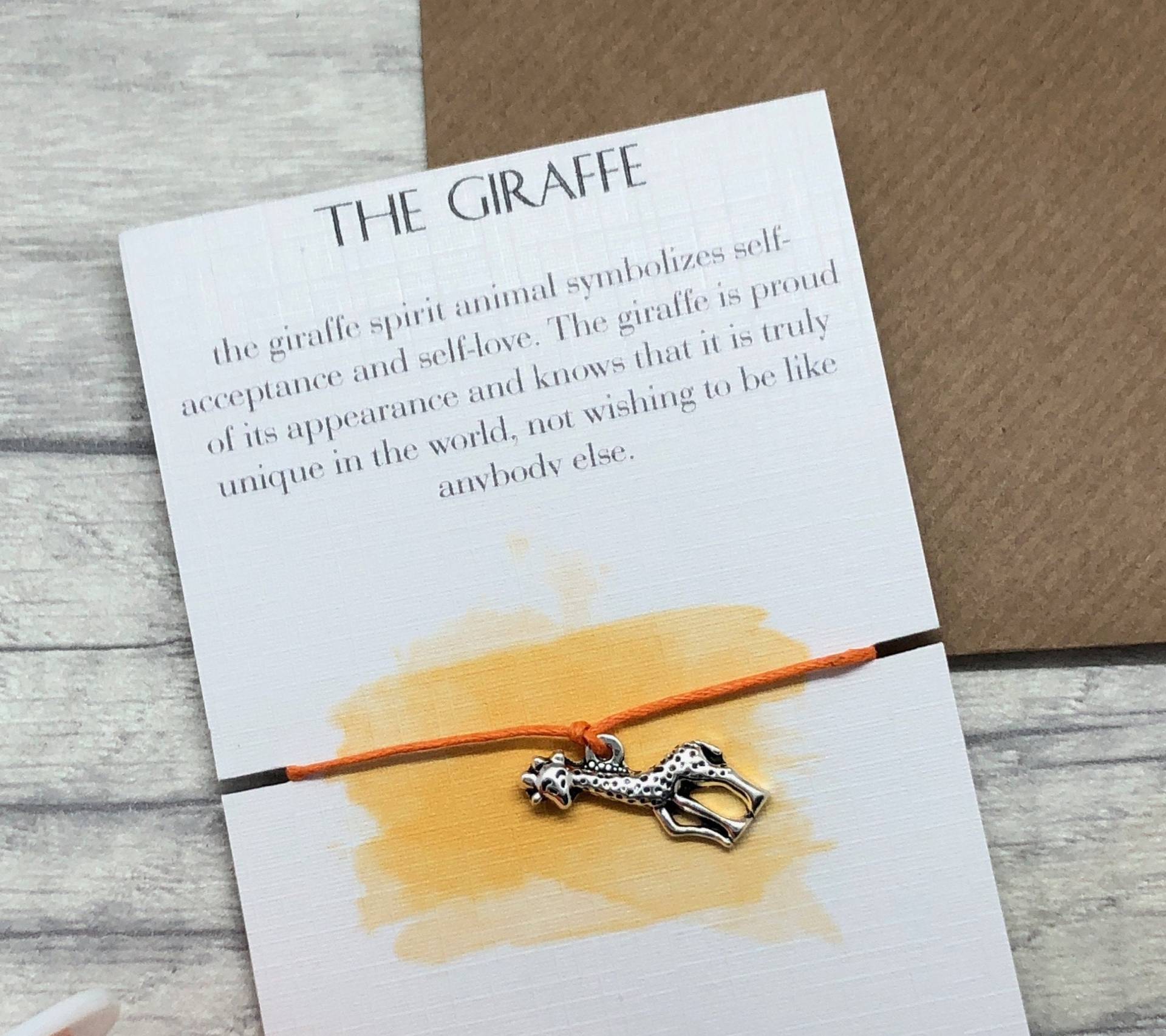 Giraffe Geschenk Wunsch Armband Inspirierende Geist Tier Charme Giraffe Geschenk Wunsch Armband Inspirierende Geist Tier Charme von FaithAndString