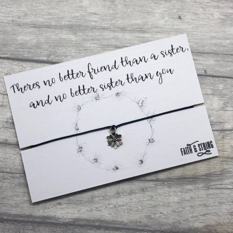Schwester Geschenk Freundschaftsarmband Bettelarmband Schwester Geschenk Freundschaftsarmband Bettelarmband von FaithAndString