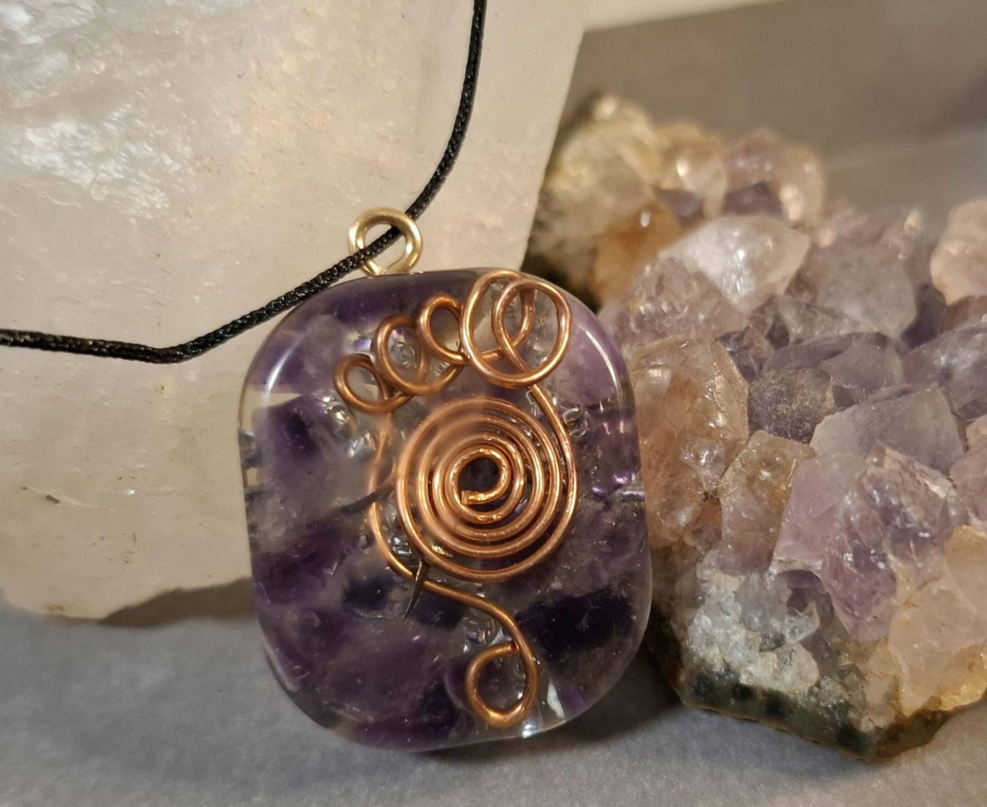 Orgonit Anhänger Amethyst Orgonit Anhänger Amethyst von FaithEnergy