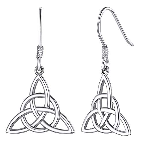 FaithHeart 925 Silber Keltischer Knot Baumlen Ohrringe Celtic Knot Hängende Ohrringe für Freundin Mama Ehefrau von FaithHeart