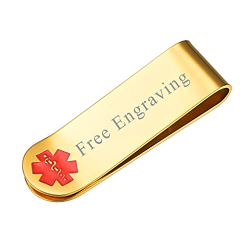 FaithHeart Edelstahl Herren Geldscheinklammer mit Gravur Herren Money Clip für Vatertag Valentinstag Geburtstag von FaithHeart