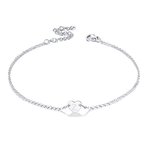 FaithHeart gold Fußkette mit Buchstabe Z für Mädchen, Sommer Strand Fußkettchen, auch als Armband, 22cm lang Fußbänder für Frauen von FaithHeart