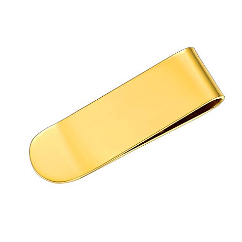 FaithHeart Gold Geldklmammern aus 316L Edelstahl Geldscheinklammer Kreditkarte Clip Metall für Herren und Jungen von FaithHeart