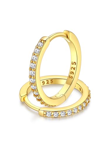 FaithHeart Gold Ohrringe Silber 925 Hängend Creolen Damen Ohrstecker Damenohrringe Groß Ohrpiercing Weihnachtsohrringe Helix Piercings Goldohrringe 12MM Hängeohrringe Kreolen Ohr Schmuck FaithHeart Gold Ohrringe Silber 925 Hängend Creolen Damen Ohrstecker Damenohrringe Groß Ohrpiercing Weihnachtsohrringe Helix Piercings Goldohrringe 12MM Hängeohrringe Kreolen Ohr Schmuck von FaithHeart