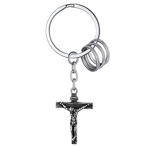 FaithHeart INRI Kreuz Keychain Edelstahl Kruzifix Schlüsselanhänger für Herren Männer FaithHeart INRI Kreuz Keychain Edelstahl Kruzifix Schlüsselanhänger für Herren Männer von FaithHeart