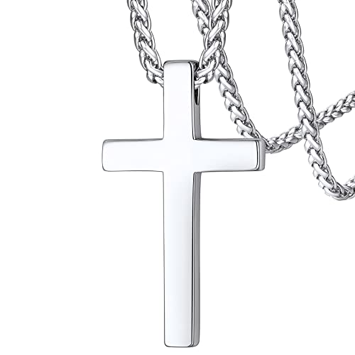 FaithHeart Kreuz Kette für Herren Jungen Edelstahl Kruzifix Anhänger Punk Christlich Kruzifix Halskette für Geburtstag Vatertag FaithHeart Kreuz Kette für Herren Jungen Edelstahl Kruzifix Anhänger Punk Christlich Kruzifix Halskette für Geburtstag Vatertag von FaithHeart