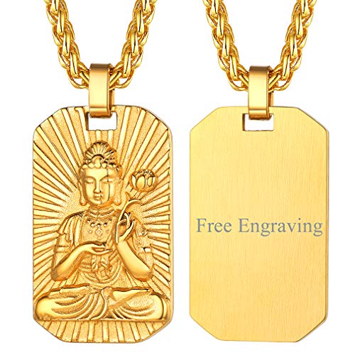 FaithHeart personalisierter Buddhismus Anhänger Schutzpatron Vajrapani Buddhas Anhänger mit Geschenkebox für jeden Tag von FaithHeart